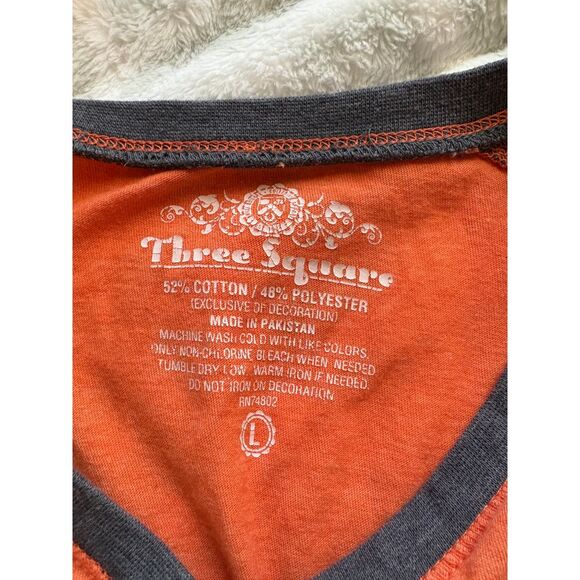 Three Square Auburn University Embroidered Colorblock Short Sleeve Womens Shirt - Picture 5 of 5